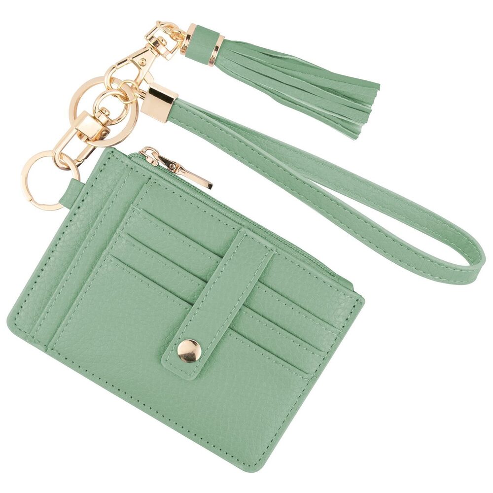 8231 Small Wristlet Wallets RFID Credit Card Holder Wallet Keychain